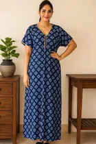 Sarina Printed Nightdress for Women 