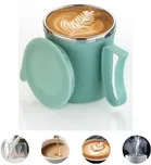Stainless Steel Coffe Mug, Green 