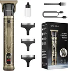 One Plus OP 818 Trimmer for Men (Gold) with 120 min Runtime 4 Length Settings