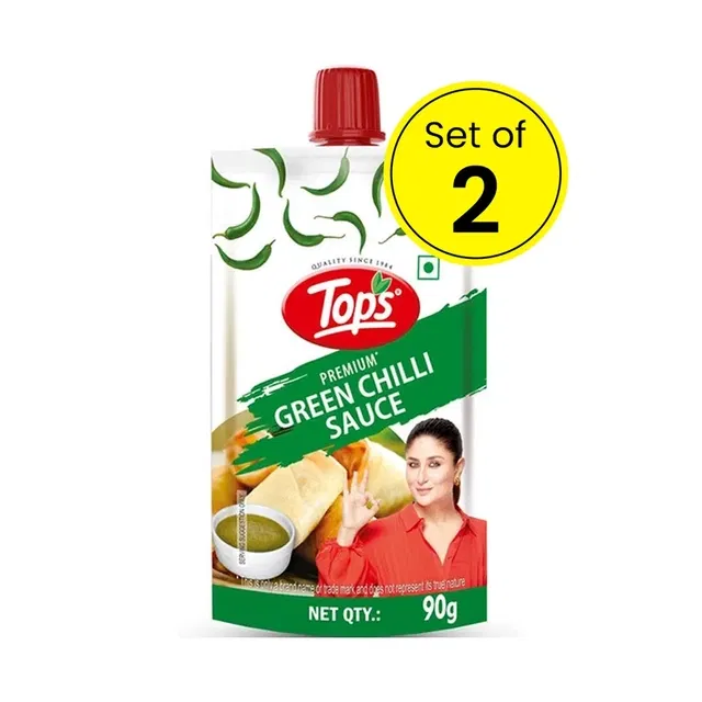 टॉप्स ग्रीन चिली सॉस 2X90 g (पैक ऑफ 2)