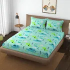 Microfiber Double Bedsheet with 2 Pillow Covers 