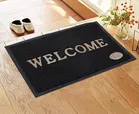 Arch Fab PVC Welcome Door Mat, Black, 38x58 cm