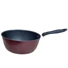 Aluminium Sauce Pan (Red, 21 cm) (2000 ml)