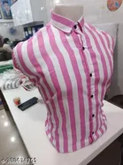 Cotton Blend Striped Shirt for Men, Multicolor 