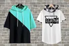 Hooded Colorblocked T-Shirt for Men 