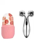 Manual 3D Facial Massage Roller with Reusable Ice Massage Roller 