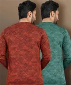 Printed Round Neck Polyester T-Shirts 