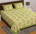 Cotton Rajasthani Jaipuri Double Bedsheet with 2 Pillow Covers 
