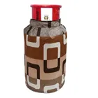 Homewatica Gas Cyliner cover Geomoetry Brown Pack of 1