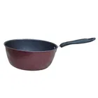 Aluminium Sauce Pan (Red, 21 cm) (2000 ml)
