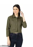 Full Sleeves Solid Jacket for Women & Girls 