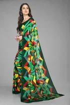 Georgette Printed Saree for Women 