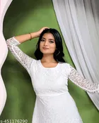 Net Gowns for Women,  White  