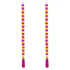 Handmade Decorative Artificial Marigold Fluffy Garland with Bell 