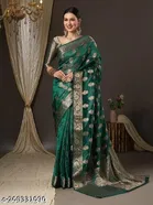 Organza Zari Woven Saree for Women 