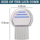 Lice Remover Comb For Women And Kids Stainless Steel Lice Terminator Fine Egg Nit Lice Egg Removal Comb For Women Lice Comb Hair Women Scalp Louse And Eggs Remover 