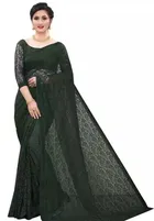 Net Floral Saree for Women 