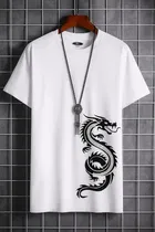 Round Neck Printed T-Shirt for Men 