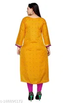 Banarasi Silk Printed Kurti for Women 