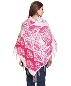 Woolen Self-Design Ponchos for Women 