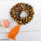 Tiger Eye Crystal Beads Necklace Mala for Men 