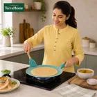TerraHome Non-Stick-Aluminum Concave Roti Tawa 25cm, Green