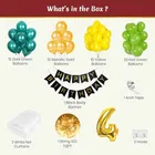 Jungle Theme 4th Birthday Balloon Decoration Kit , Multicolor, Pack Of 63