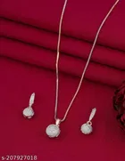Alloy Necklace with Earrings for Women 