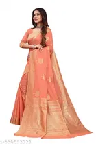 Chanderi Cotton Zari Woven Saree for Women 