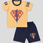 Cotton Blend Printed Clothing Set for Boys 
