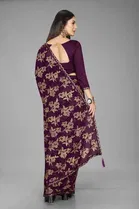 Trendy Heavy Georgette Saree with Blouse Piece For Women 