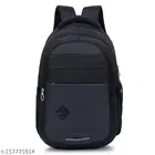 Polyester Backpack for Men & Women, Black