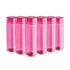 CELLO H2O Squaremate Unbreakable Plastic Water Bottle 1 Liter (Pink, Pack of 6)