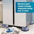 Enmora Anti Vibration Pads for Washing Machine Washing Machine Feet Pads Shock Absorber Noise Cancelling Washer Support, Washing Machine Anti Vibration Pad Heightening Pads with Suction Cup 