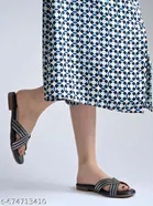 Embellished Flat Sandals for Women 