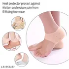Silicone Gel Heel Pad Socks for Pain Relief for Men and Women,Pack of  2 Pair
