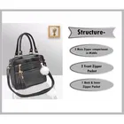 PU Solid Satchel Bag for Women