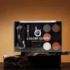 COLORS QUEEN Eyebrow Styling Kit With Wax, Spoolie, Pencil, Stencil, Plucker & Angular Brush 