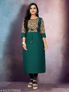 Solid Cotton Blend Kurti for Women, Pack of 2 