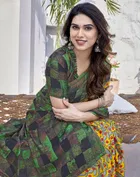 Chiffon Printed Saree for Women 