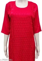 Cotton Embroidered Kurti for Women 