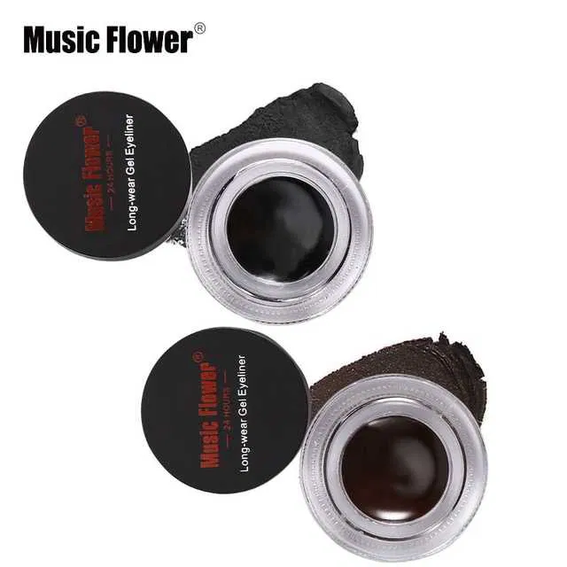 Lenon Makeup Accessory Music Flower Long Lasting Gel Eyeliner (Multicolor) (D148)