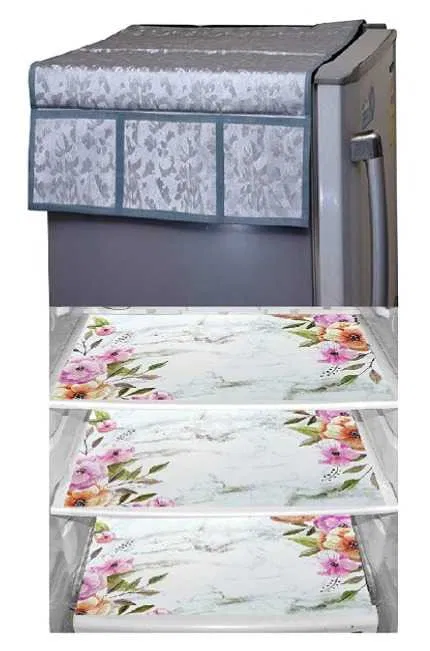Refrigerator Covers (Silver) (A-110)