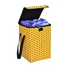 Canvas Laundry Basket ,Yellow