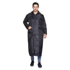 Solid Overcoat with Hoods and Side Pocket Raincoat for Men 