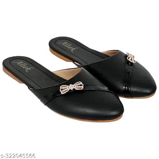Altek Women Flat (Black, IND- 7)