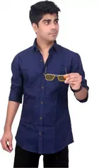 Men's Solid Full Sleeves Shirt 