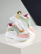 Sports Shoes for Women (White & Pink, 4)