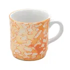 Ceramic Tea & Coffee Cup, Orange, Pack of 6 