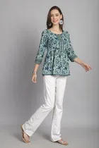 Cotton Printed Top for Women 